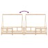 Estructura de cama para niños madera maciza de pino 70x140