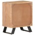 Mesita de noche madera maciza acacia borde natural 40x30x50