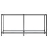 Mesa consola vidrio templado transparente 160x35x75,5