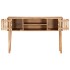Mesa consola de madera maciza de acacia 120x35x76