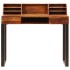 Escritorio de madera maciza de sheesham y acero 110x50x94