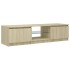 Armario TV con luces LED roble Sonoma 140x40x35,5