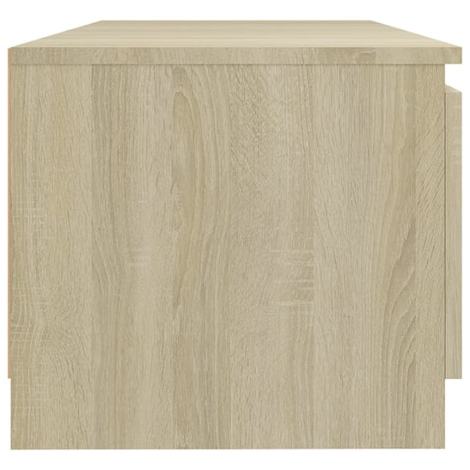Armario TV con luces LED roble Sonoma 140x40x35,5