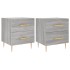 Mesitas noche 2 uds madera ingeniería gris Sonoma 40x35x47,5