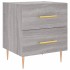 Mesitas noche 2 uds madera ingeniería gris Sonoma 40x35x47,5