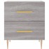 Mesitas noche 2 uds madera ingeniería gris Sonoma 40x35x47,5
