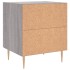 Mesitas noche 2 uds madera ingeniería gris Sonoma 40x35x47,5
