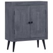 Aparador de madera de mango maciza 60x30x76 cm