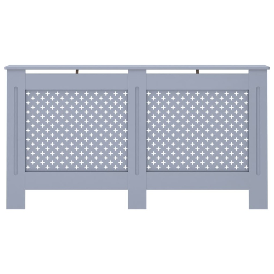 Cubierta para radiador MDF gris antracita 152x19x81,5