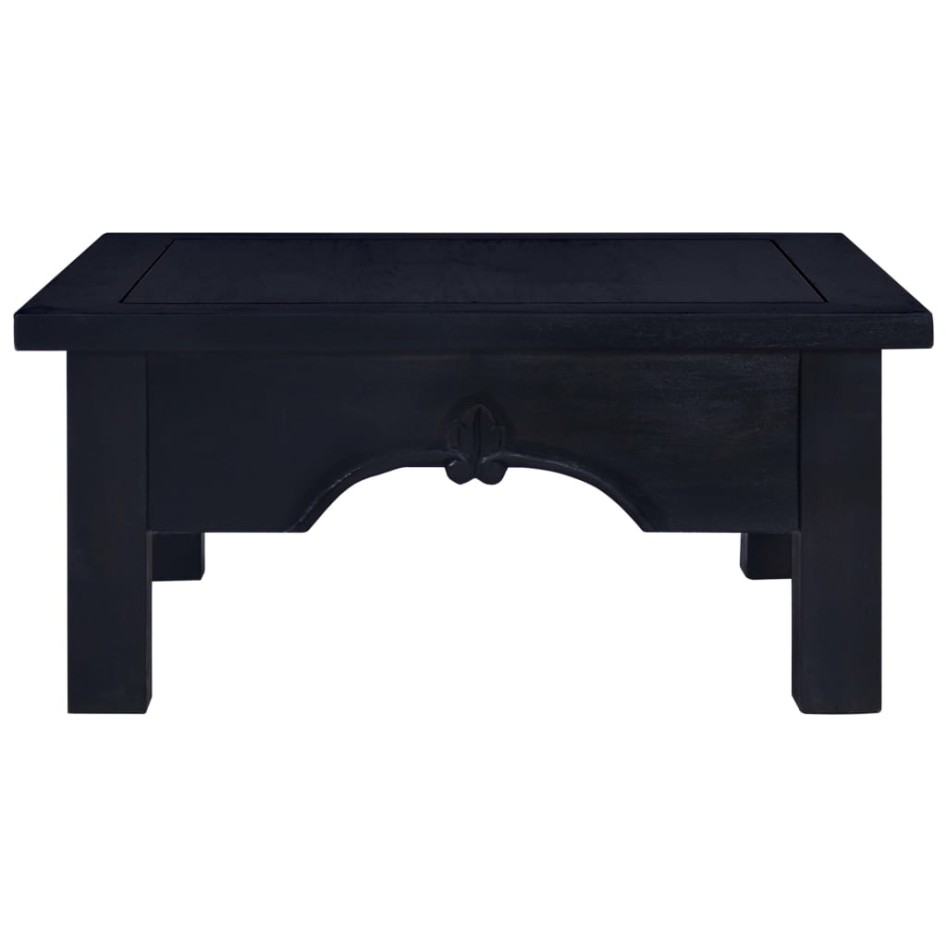 Mesa de centro café negro claro madera de caoba 68x68x30