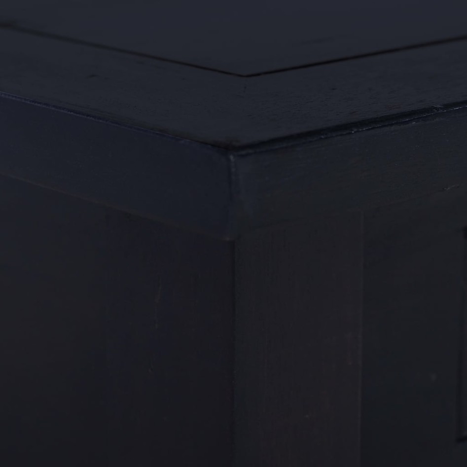 Mesa de centro café negro claro madera de caoba 68x68x30