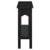 Mesa consola madera maciza de caoba negro 110x30x75