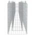 Arriate de gaviones forma arco hierro galvanizado