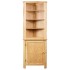 Armario de esquina de madera maciza de roble 59x36x180