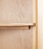 Armario de esquina de madera maciza de roble 59x36x180