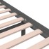 Estructura de cama madera maciza gris 120x200