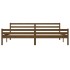 Estructura de cama madera maciza marrón miel 200x200