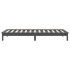 Estructura de cama madera maciza de pino gris 90x200