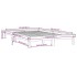 Estructura de cama madera maciza de pino blanco 135x190