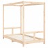 Estructura de cama para niños madera maciza de pino 80x160
