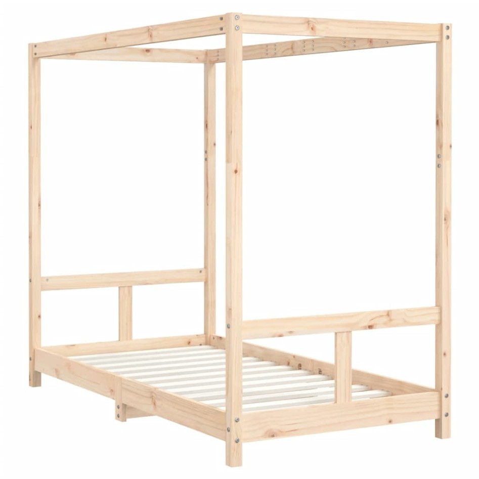 Estructura de cama para niños madera maciza de pino 80x160