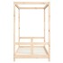 Estructura de cama para niños madera maciza de pino 80x160