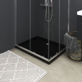 Plato de ducha rectangular negro ABS 70x90