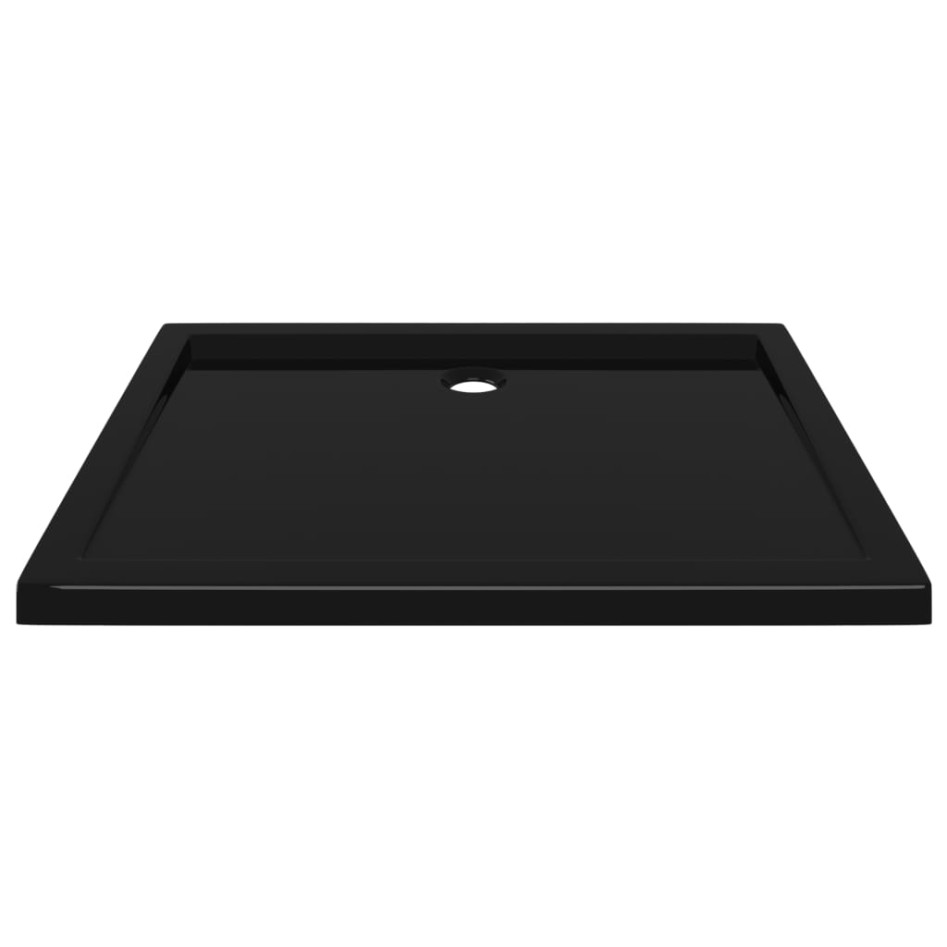 Plato de ducha rectangular negro ABS 70x90