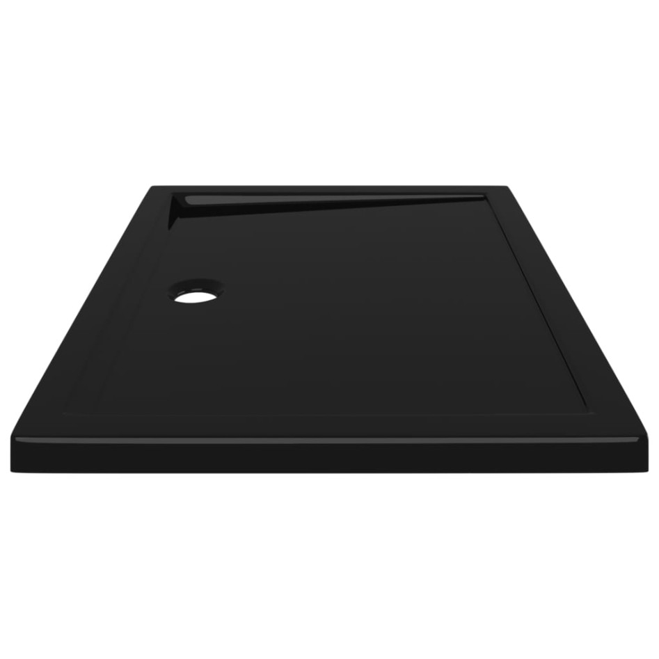 Plato de ducha rectangular negro ABS 70x90