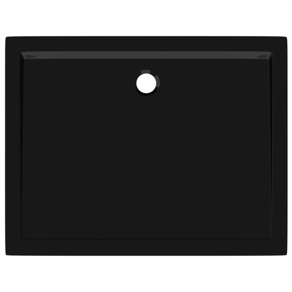 Plato de ducha rectangular negro ABS 70x90