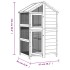 Casita para pájaros madera maciza pino color moca 97x81x152