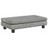 Sofá para niños y reposapiés terciopelo gris claro 100x50x30