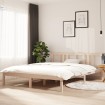 Estructura de cama madera maciza 150x200 cm