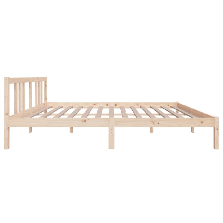 Estructura de cama madera maciza 150x200