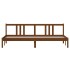 Estructura de cama madera maciza marrón miel 200x200