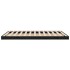 Estructura de cama doble madera maciza pino negro 135x190