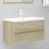 Juego de muebles de baño madera de ingeniería roble