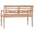Banco Batavia 120 cm blanqueado madera teca