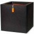 Capi Macetero cuadrado Urban Smooth 50x50x50 cm negra