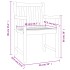 Sillas de jardín 4 uds madera maciza de acacia 56x55,5x90