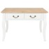 Mesa de centro de madera blanca 80x80x50