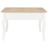 Mesa de centro de madera blanca 80x80x50