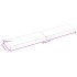 Tablero mesa madera tratada borde vivo marrón 200x40x(2-6)