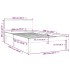 Estructura de cama madera maciza de pino gris 100x200