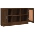 Aparador de madera contrachapada roble marrón 120x30,5x70