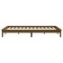Estructura de cama madera maciza de pino marrón miel 160x200