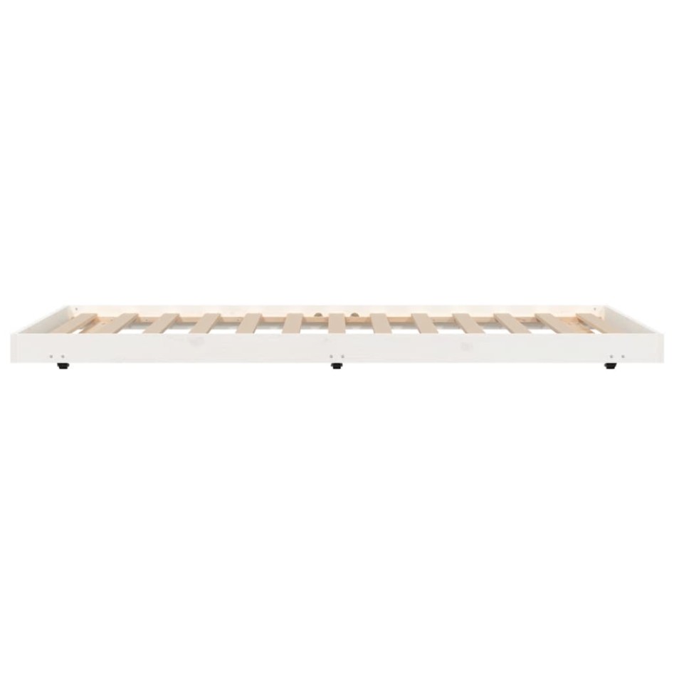 Estructura de cama madera maciza de pino blanco 100x200
