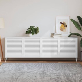 Puerta de armario lamas 4 uds madera pino blanco 61,5x59,4