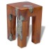 Taburete de madera maciza de teca y