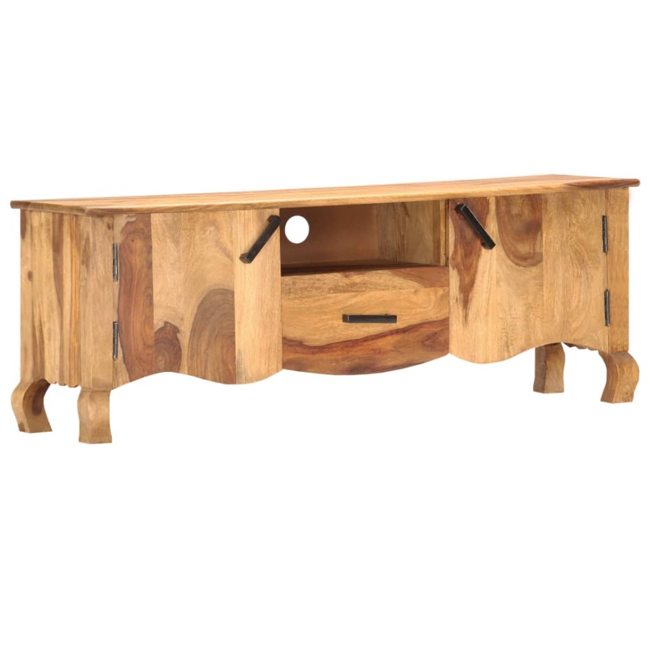 Mueble para TV de madera maciza de sheesham 115x30x42